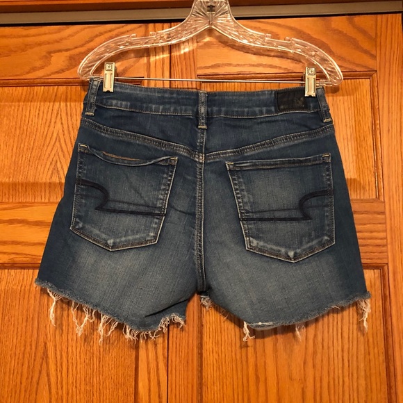High Rise Shortie Jean Shorts - Picture 4 of 5